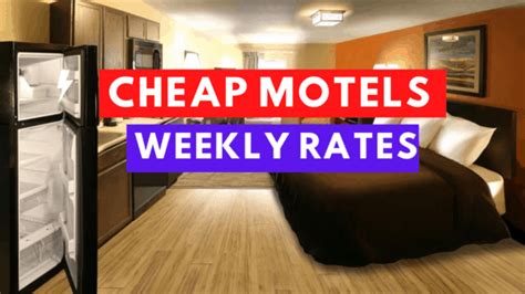 how much is a weekly rate at motel 6